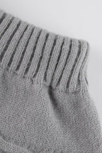 Cable Knit Pom Pom Trim Skirt