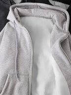 Fleece Lined Thermal Zip Up Hoodie