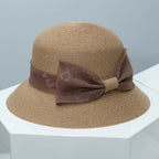Cloche Hat with Ribbon Bow