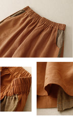Summer thin slit casual shorts