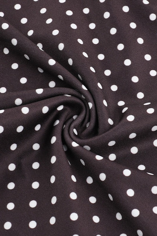 Sweetheart Bustier Spaghetti Strap Polka Dot Bodycon Mini Dress