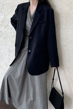 Split Back Relaxed Fit Blazer