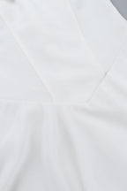 Cowl Neck Strapless Waist-Cinched Party Dress