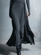 | Gray Stretch Wrap Dress