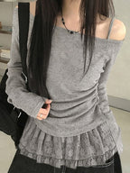 Solid-Coloured Slim-Fit Long Sleeve
