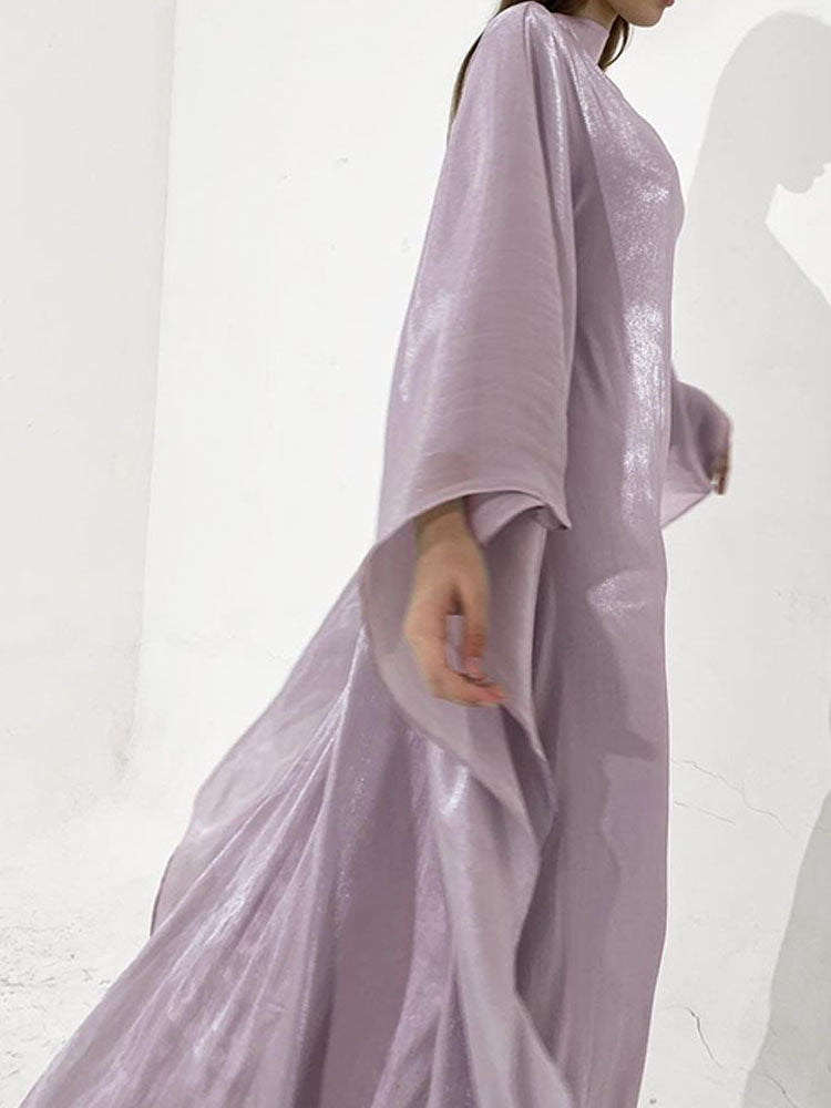 Stylish Swing  Solid Color Maxi Dress