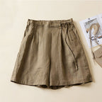 Cotton Linen Loose Casual Cropped Pants
