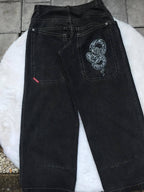 Hip Hop Trendy Brand Print Boyfriend Jeans