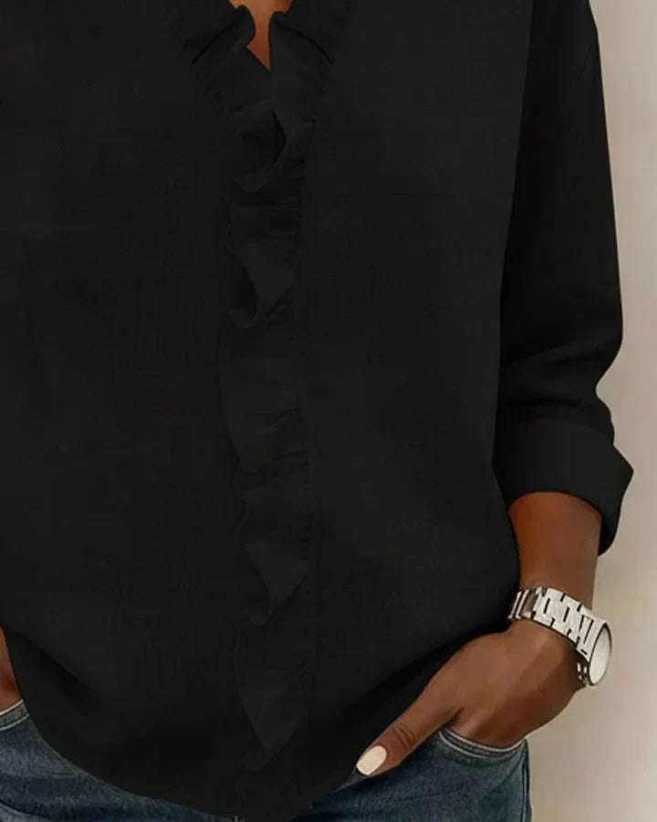| Elegant Ruffle Blouse