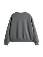 Solid Color Sleeve Embellished Oversized Hoodie