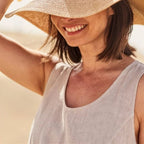 Teresa Aesthetic Sleeveless Dress with Pockets Made of Cotton and for Women Elevated Occasion Wear