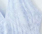 Lace Halter Neck Midi Dress
