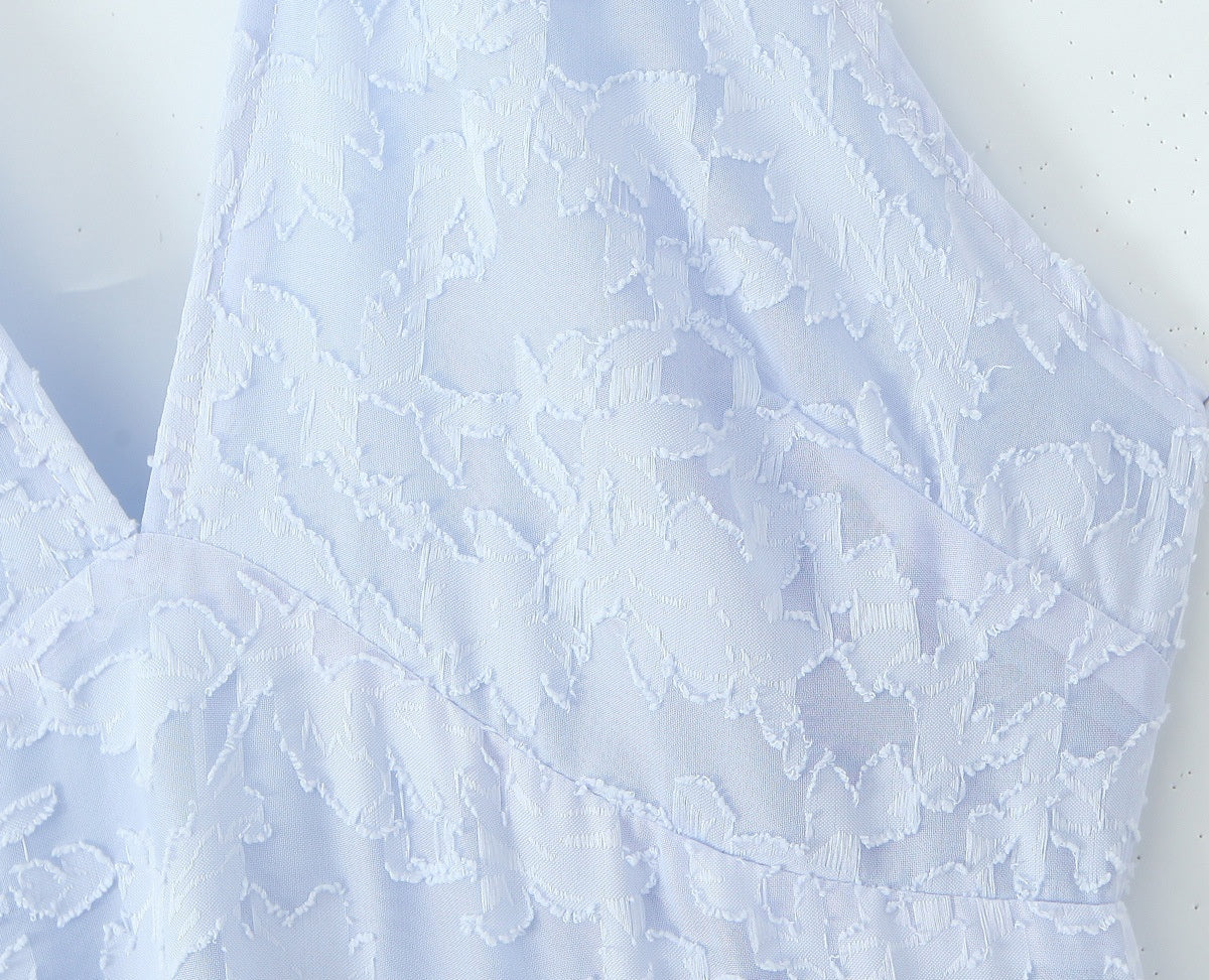Lace Halter Neck Midi Dress