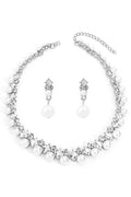 Elegant Baroque Pearl Necklace and Earring Set