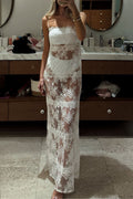 Seraphina  Lace Sheer Slip Maxi Dress