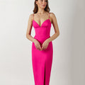 Slim Fit V-Neck Sling Dress