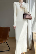 Collared Maxi Sweater Dress