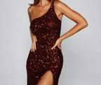 Lyla Formal One-Shoulder Sequin Dress