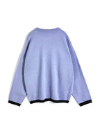 Portrait Jacquard Baggy Sweater