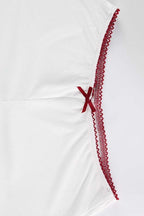 Bow Detail Square Neck Crop Top Shorts Set