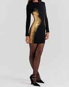 Brooke Elevated Printed Fashionable Mini Dress Evening Wear Edit