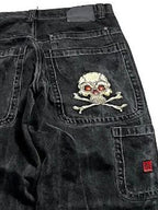Retro Embroidery Hip Hop Street Boyfriend Jeans