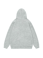 Solid Color Stretchy Hem Loose Oversized Hoodie