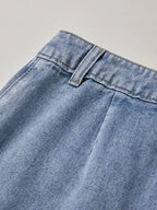 Vintage Blue Micro Denim Skirts