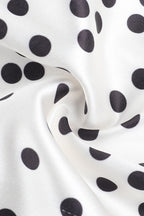 Polka Dot One Shoulder Halter Neck Sash Detail Bodycon Mini Dress