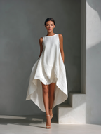 Liora | Linen Sleeveless Midi Dress