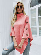 Poncho For Women High Collar Cape Spring Outerwear
