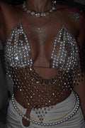 Fashionable Holiday Beach Multi-Layer Pearl Body Chain