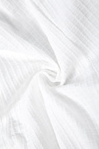 White Faux Fur Bodice Asymmetric Hem Dress