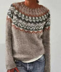 | Retro sweater in fall colors