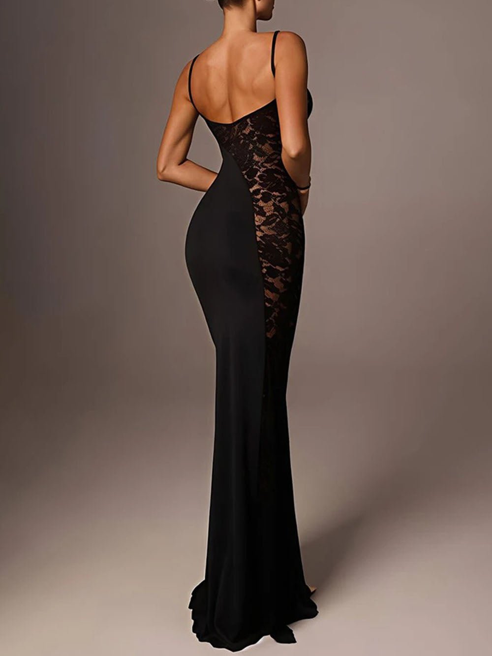 Camila Lace Spaghetti Maxi Dress