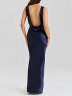 Camilla Satin Cowl Maxi Dress