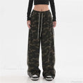 Camouflage Striped Loose Jogging Pants