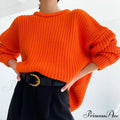 Candy Color Crewneck Pullover Modern Sweater - Light Blue