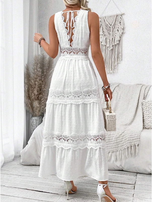 Calista | Lace V-Neck Dress