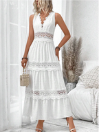 Calista | Lace V-Neck Dress