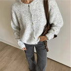 Cashmere Soft Single-breasted Knit Cardigan