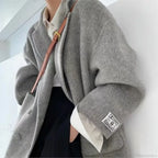 Cashmere Turn-Down Woolen Overcoat