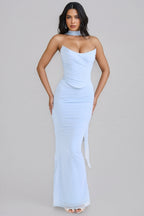 Freyalt Bluebell Fluted Hem Maxi Dress Set