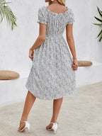 Casual Bohemian Beach Floral Dress
