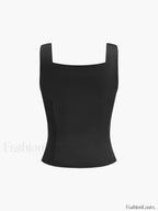 Casual Button-Front Strappy Top