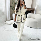Casual Loose Solid Suit