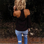 Casual Sexy Solid Color Halter Neck Strapless T-Shirt