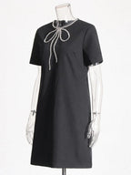 Caylee Diamond Loose Mini Dress