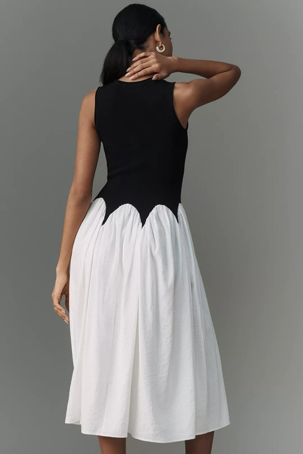 Casual Patchwork Color Block Slim Prom Dress