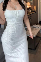 Knit Cami Cutout Sexy Fashionable Sweater Dress